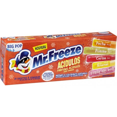 Mr.Freeze Big Pop Acidulos 45ml (20 bâtons glacés)
