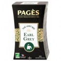 Pages Thé Vert Earl Grey Bio 20 sachets (lot de 3)