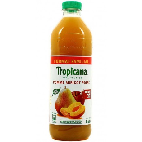 Tropicana Pure Premium Pomme Abricot Poire 1,5L (pack de 6)
