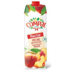 Compal Nectar Pêche 1L (pack de 12)