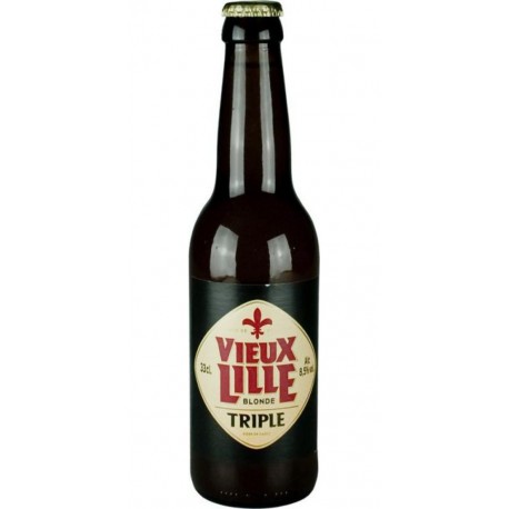 Brasserie des Sources Bière Vieux Lille Triple Blonde 8.5° 33cl