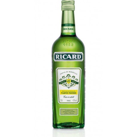 Ricard Pastis de Marseille aux plantes fraîches 45%