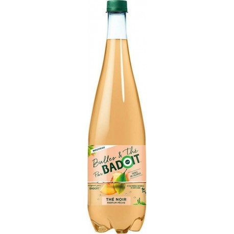 Badoit Boisson gazeuse au thé à la pêche 1 L