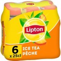 Lipton Ice tea saveur pêche 6 x 25cl (pack de 6)
