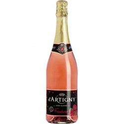 D'Artigny Boisson gazeuse sans alcool saveur Framboise 0.01%vol. 75cl