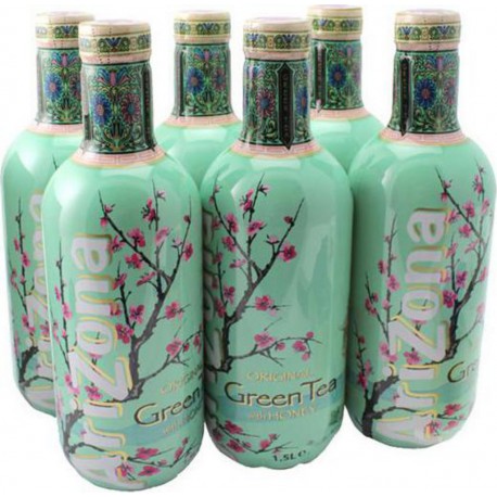 Arizona Thé Vert et Miel 1,5L (pack de 6)