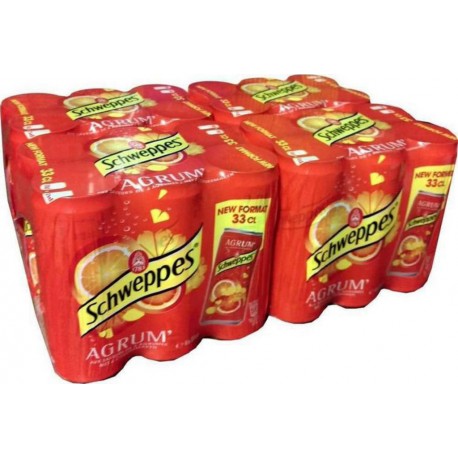 Schweppes Agrum’ 33cl (pack de 24)