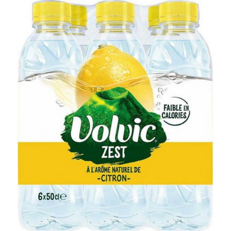 Volvic Eau minérale saveur citron 6 x 50cl