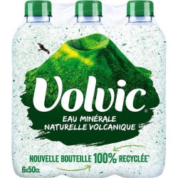 Volvic Eau minérale naturelle 50cl (pack de 6)