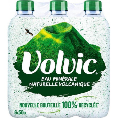Volvic Eau minérale naturelle 50cl (pack de 6)