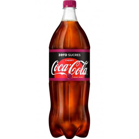 Coca-Cola Cherry Zero sans sucre 1,25L (pack de 6)