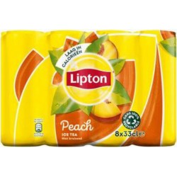 Lipton Ice Tea pêche 33cl slim (pack de 8)