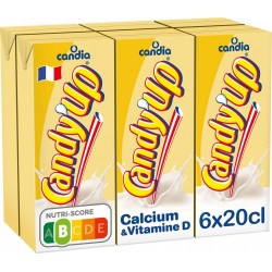 Candia CANDY'UP Boisson lactée à la Vanille 20cl (pack de 6)
