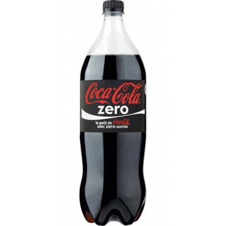 Coca-Cola Zero 1,5L (lot de 12 bouteilles)