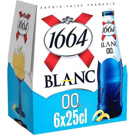 Kronenbourg Bière blanche 1664 0.0% 25cl (pack de 6)