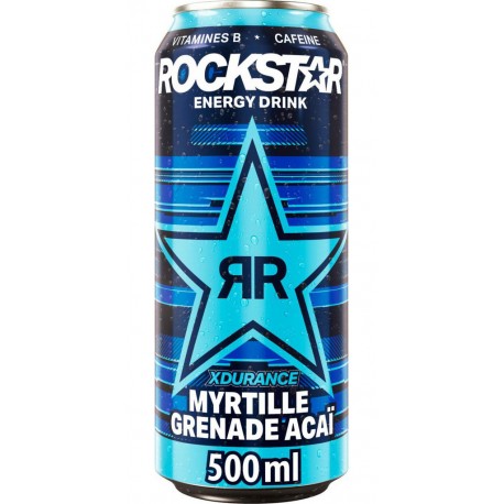 ROCKSTAR Boisson énergisante Myrtille grenade acaï 50cl
