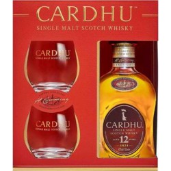 COFRET CARDHU 12 ANS coffret 2 verres 70cl 40%vol