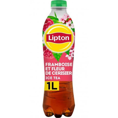 Lipton Ice Tea Framboise & Fleur de Cerisier 1L (lot de 18)