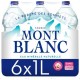 Mont Blanc Eau minérale naturelle 1L (pack de 6)