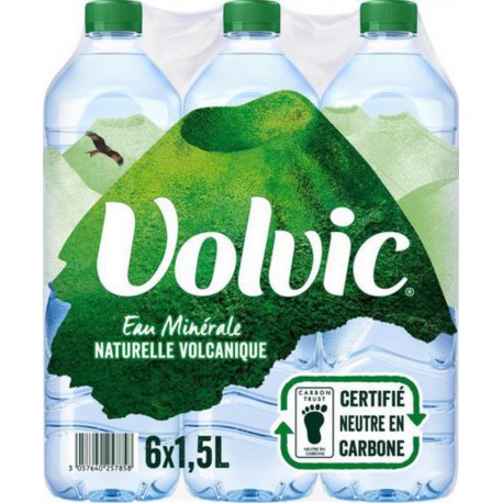 Volvic 1,5L (lot de 3 packs de 6 soit 18 bouteilles)