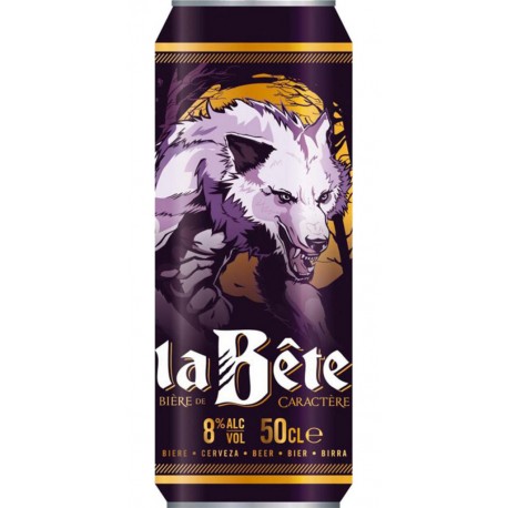 La Bête Ambrée 8%vol 50cl (lot de 48 canettes)