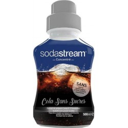 Sodastream Concentré Cola sans Sucres 500ml (lot de 4 flacons)