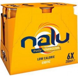 NALU Boisson énergisante Exotic 25cl (lot de 4 packs de 6 soit 24 canettes)
