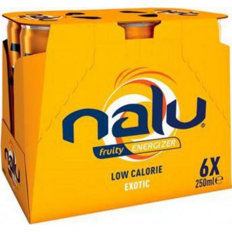NALU Boisson énergisante Exotic 25cl (lot de 4 packs de 6 soit 24 canettes)