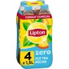 Lipton Ice Tea Thé Glacé Saveur Pêche Zéro Sucres 1,5L (pack de 4)