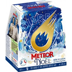 MÉTÉOR METEOR Bière de Noël ambrée 5,8% 25cl (pack de 6)