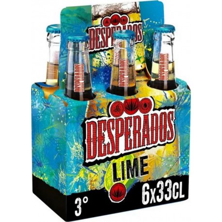 Desperados LIME 33cl (lot de 2 packs de 6 soit 12 canettes)