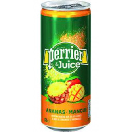 PERRIER & JUICE ANANAS MANGUE slim 33cl
