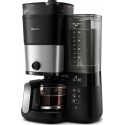 Philips Grind & Brew Cafetière Métal Noir HD7900/50