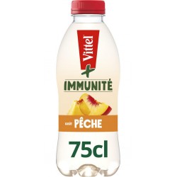 IMMUNITÉ VITTEL Eau aromatisée Pêche 75cl