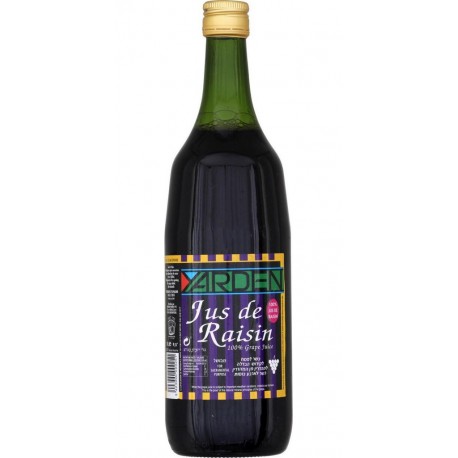 YARDEN Jus de raisin casher sans sucres ajoutés 1L