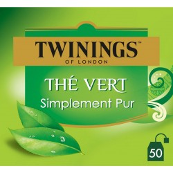 TWININGS Thé vert Simplement Pur (x50 sachets)