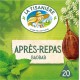 La Tisanière Infusion menthe anis-vert verveine 20 sachets