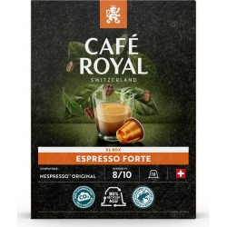 CAFE ROYAL Café capsules Compatibles Nespresso espresso forte n°8 x18