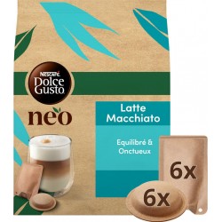 Nescafé NEO NESCAFE DOLCE GUSTO NEO Café dosettes latte macchiato (6 dosettes + 6 sachets)