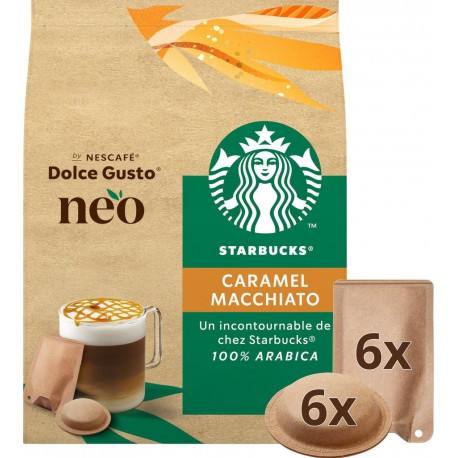 Starbucks NEO NESCAFE DOLCE GUSTO NEO Café dosettes Compatibles Dolce Gusto x6