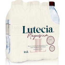 LUTECIA LUTECIA LUTECIA Boisson Eau Minérale Aromatisée Magnésium LUTECIA 6x1L (pack de 6)