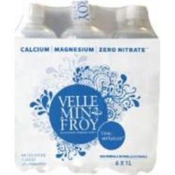 VELLEMINFROY Eau Minérale Naturelle 6x1L (pack de 6)