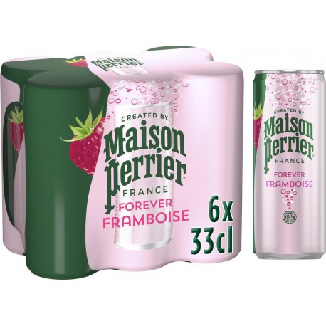 MAISON PERRIER Eau Gazeuse Aromatisée Framboise 6x33cL (pack de 6)