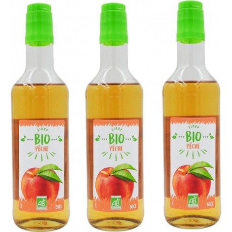 AGIDRA Sirop De Pêche Bio France Bouteille 50cl