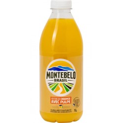 MONTEBELO BRASIL Jus d'Orange Pur Jus avec Pulpe 1L