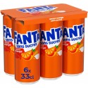 FANTA Soda orange aux arômes naturels 6x33cL (pack de 6)