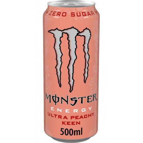 MONSTER Boisson Énergisante Sans Sucres Ultra Peach Keen 50cL