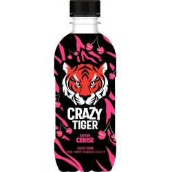 CRAZY TIGER Boisson Energisante Saveur Cerise 35cL