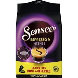 SENSEO Café dosettes espresso 9 intense (32 dosettes)