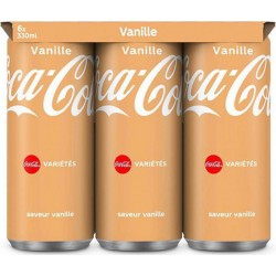 COCA-COLA Cola Vanille 33cl (pack de 6)